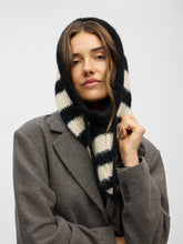 Load image into Gallery viewer, OBJMILU KNIT BALACLAVA  | BLACK STRIPES SANDSHELL OBJECT