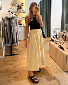 FRIDA MAXI SKIRT | YELLOW STRIPE NORR