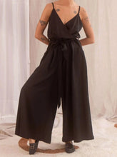 Load image into Gallery viewer, WRAP JUMPSUIT | BLACK COSSAC