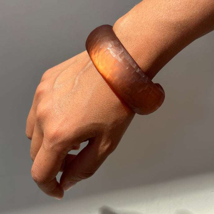 LAURENCE DELVALLEZ FOCAL BRACELET | CARAMEL