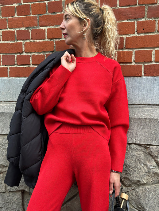 MERVI-M ARD KNIT | HIBISCUS RED MBYM