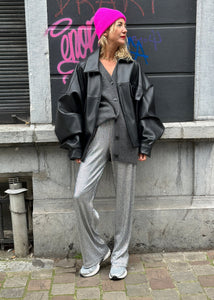 OBJLOUISE SUTANNA MW WIDE PANTS | SILVER OBJECT