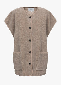 INES TEDDY OVERSIZED JACKET | TAUPE AME
