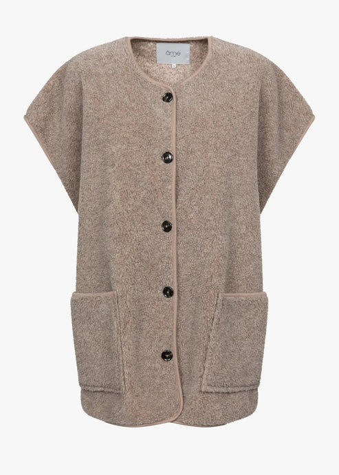 INES TEDDY OVERSIZED JACKET | TAUPE AME