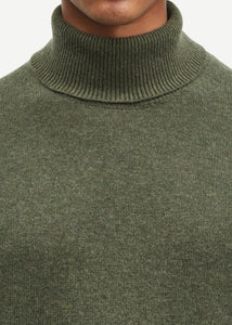 ISAK KNIT TURTLENECK | FOREST NIGHT SAMSOE SAMSOE