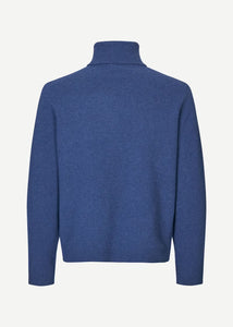 ISAK KNIT TURTLENECK | TRUE NAVY SAMSOE SAMSOE