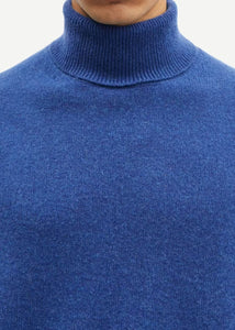 ISAK KNIT TURTLENECK | TRUE NAVY SAMSOE SAMSOE