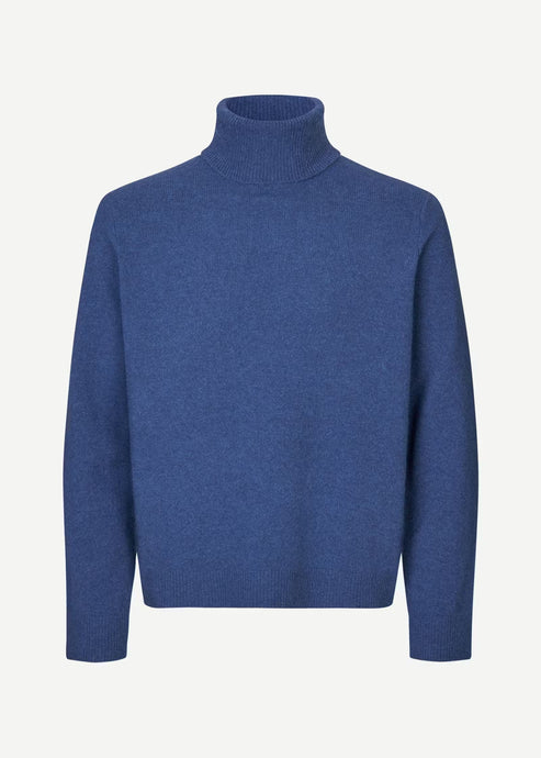 ISAK KNIT TURTLENECK | TRUE NAVY SAMSOE SAMSOE