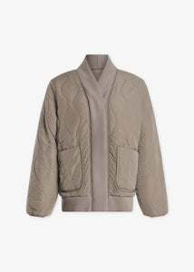 JOANNA REVERSIBLE JACKET | FUNGI/COFFEE QUARTZ VARLEY