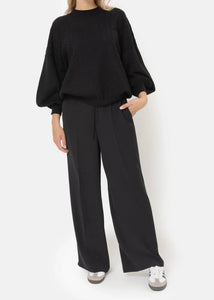 JULES WIDE PANTS | BLACK AME