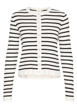 Load image into Gallery viewer, KALILIBETH STRIPE CARDIGAN | CHALK BLACK STRIPE