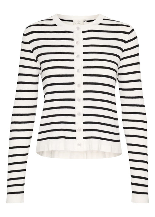 KALILIBETH STRIPE CARDIGAN | CHALK BLACK STRIPE