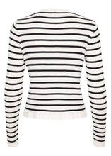 Load image into Gallery viewer, KALILIBETH STRIPE CARDIGAN | CHALK BLACK STRIPE