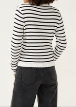 Load image into Gallery viewer, KALILIBETH STRIPE CARDIGAN | CHALK BLACK STRIPE