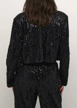 Charger l&#39;image dans la galerie, KANICOLE SEQUIN BLAZER | BLACK DEEP KAFFE