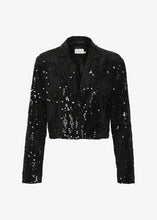 Charger l&#39;image dans la galerie, KANICOLE SEQUIN BLAZER | BLACK DEEP KAFFE