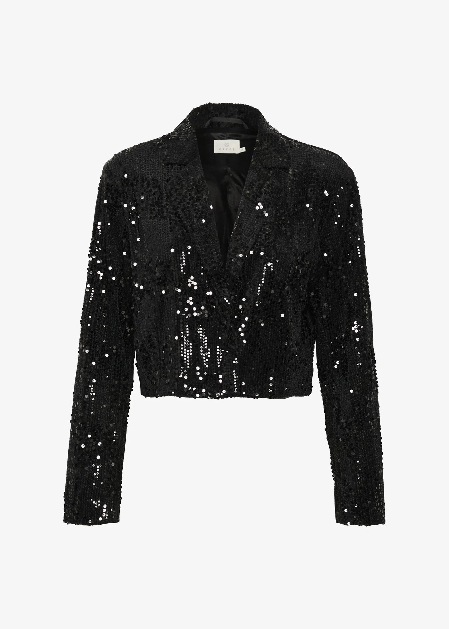 KANICOLE SEQUIN BLAZER | BLACK DEEP KAFFE