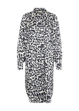 Load image into Gallery viewer, KAROXY SHIRT DRESS | WHITE BLACK LEOPARD