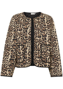 KAVALIA JACKET | NATURAL LEOPARD KAFFE