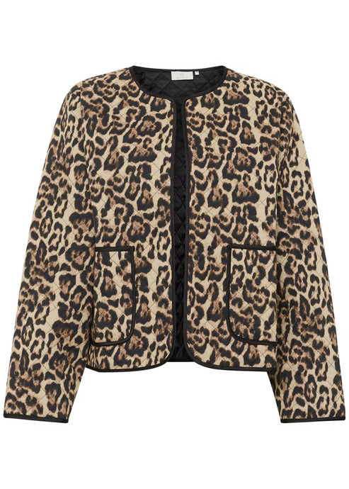 KAVALIA JACKET | NATURAL LEOPARD KAFFE