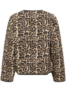 KAVALIA JACKET | NATURAL LEOPARD KAFFE