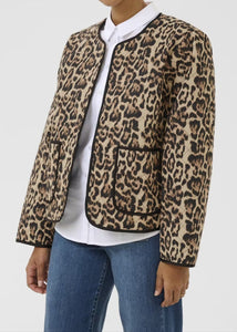 KAVALIA JACKET | NATURAL LEOPARD KAFFE