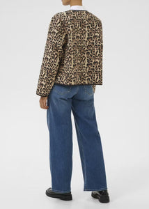 KAVALIA JACKET | NATURAL LEOPARD KAFFE