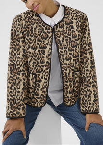 KAVALIA JACKET | NATURAL LEOPARD KAFFE