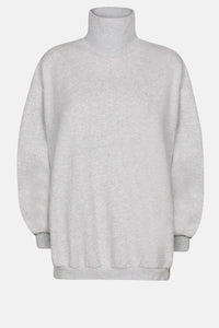 KEEP TURTLENECK OVERSIZED SWEATSHIRT  | MARLED GREY AME