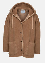 Load image into Gallery viewer, KENJI TEDDY OVERSIZED JACKET | CAMEL AME