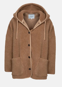 KENJI TEDDY OVERSIZED JACKET | CAMEL AME