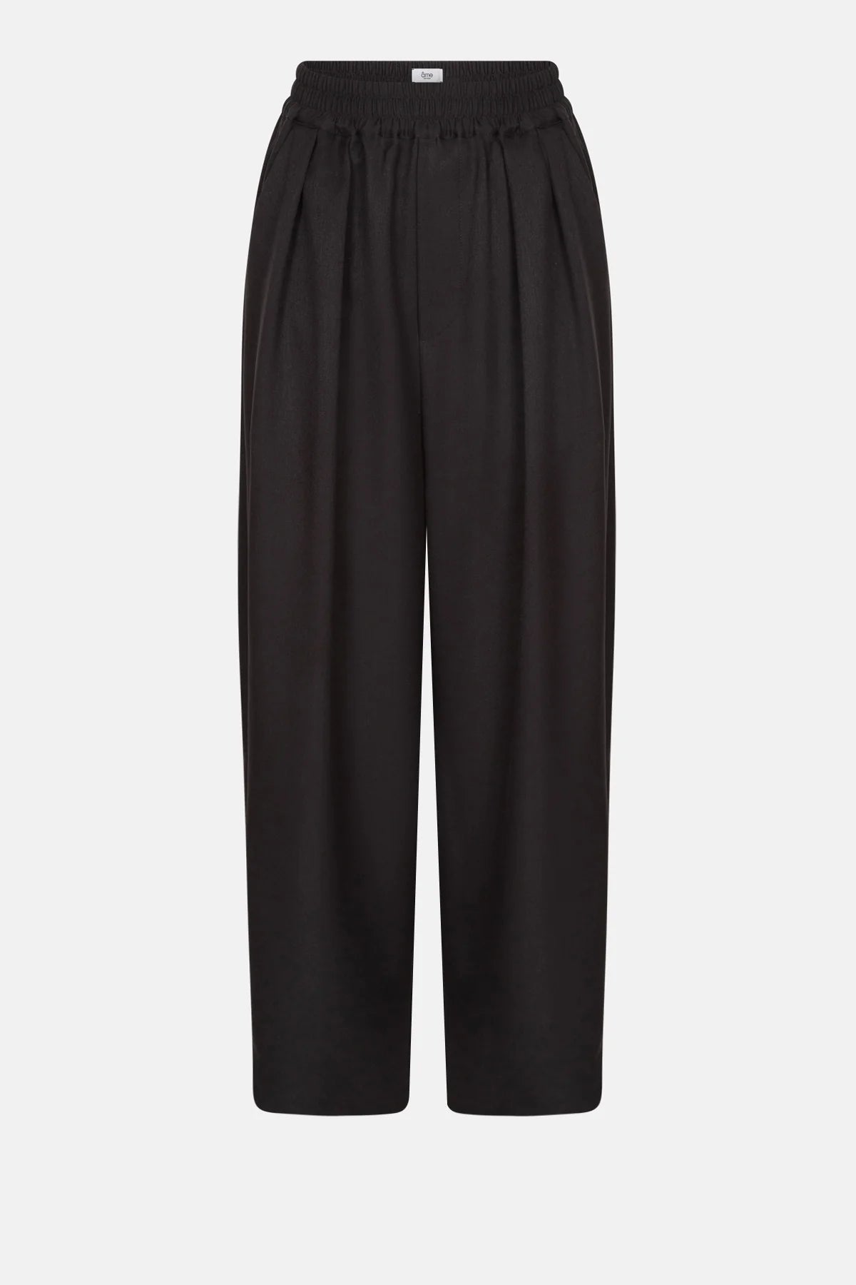 KICK PLEATED PANTS | BLACK AME