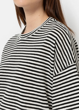 Load image into Gallery viewer, KLAXON T-SHIRT | WHITE NAVY STRIPED