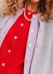 KARLA LADY CARDIGAN | RED