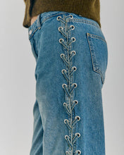 Load image into Gallery viewer, KENZIE STRAIGHT LACE JEAN  | MEDIUM BLUE DENIM NORR