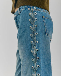 KENZIE STRAIGHT LACE JEAN  | MEDIUM BLUE DENIM NORR