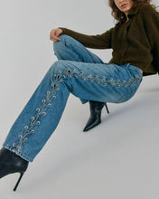 Load image into Gallery viewer, KENZIE STRAIGHT LACE JEAN  | MEDIUM BLUE DENIM NORR