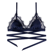 Load image into Gallery viewer, LOVE LACE BRALETTE | DARK BLUE