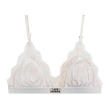 Load image into Gallery viewer, LOVE LACE BRALETTE | OFF WHITE LOVE STORIES INTIMATES