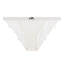 Load image into Gallery viewer, WILD ROSE BIKINI BOTTOM | OFF WHITE LOVE STORIES INTIMATES