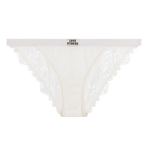 WILD ROSE BIKINI BOTTOM | OFF WHITE LOVE STORIES INTIMATES