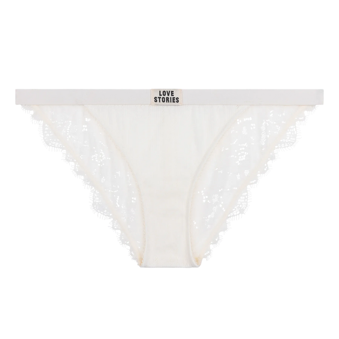 WILD ROSE BIKINI BOTTOM | OFF WHITE LOVE STORIES INTIMATES