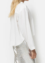 Load image into Gallery viewer, LANA CROPPED SHIRT | WHITE AME