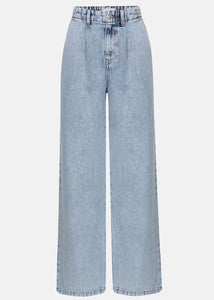 LARRY WIDE DENIM PANTS | ICE BLUE