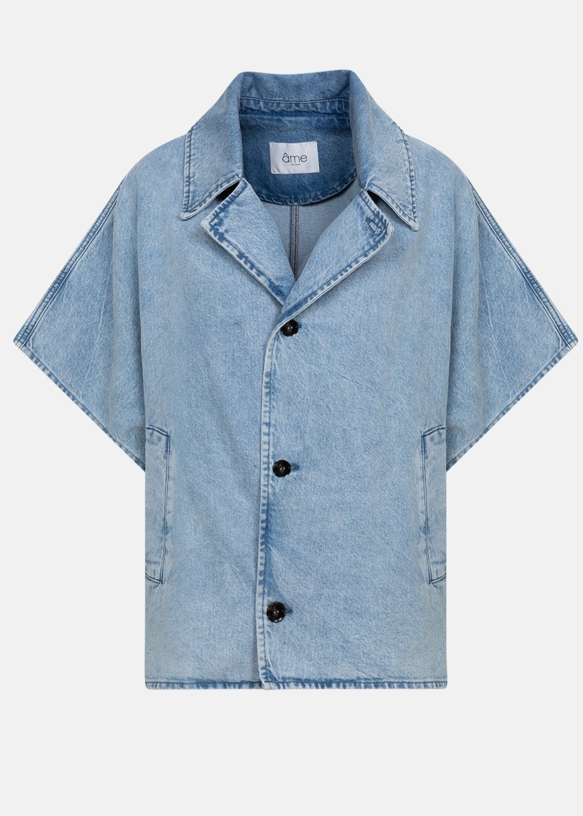 LAUREN DENIM TRENCH | LIGHT BLUE DENIM