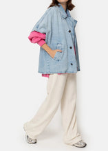 Load image into Gallery viewer, LAUREN DENIM TRENCH | LIGHT BLUE DENIM