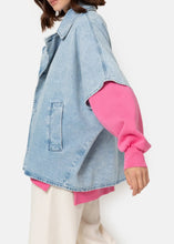 Load image into Gallery viewer, LAUREN DENIM TRENCH | LIGHT BLUE DENIM