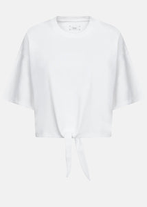 LEONARDO T-SHIRT WITH KNOT | WHITE