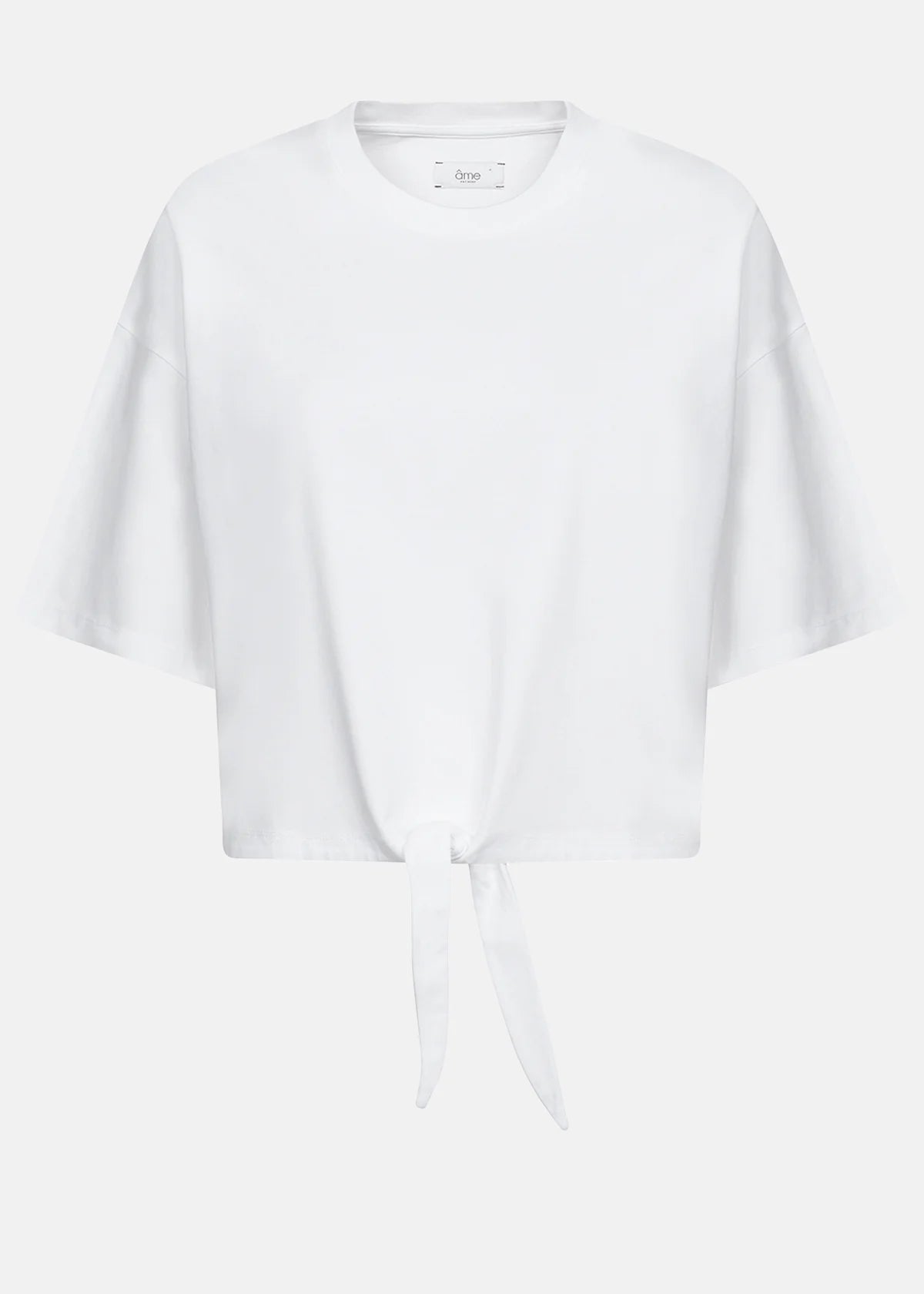 LEONARDO T-SHIRT WITH KNOT | WHITE