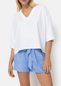 LISON BOXY T-SHIRT | WHITE